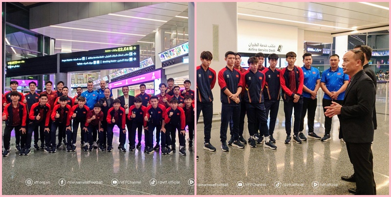 Sân bay Doha: ĐT Việt Nam chào đón sự quan tâm đặc biệt